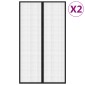 vidaXL Σίτα Πόρτας 2 Τεμαχίων Μαύρη 200 x 80 εκ. με Μαγνήτες