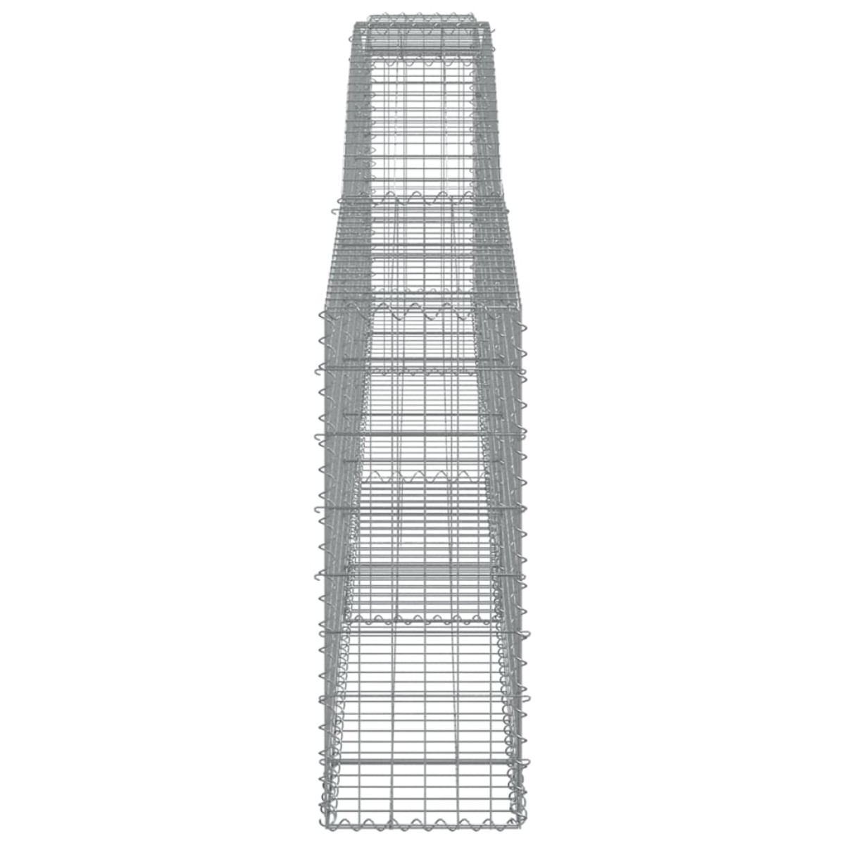 vidaXL Συρματοκιβώτια Τοξωτά 4 τεμ. 400x30x80/100 εκ. Γαλβαν. Ατσάλι