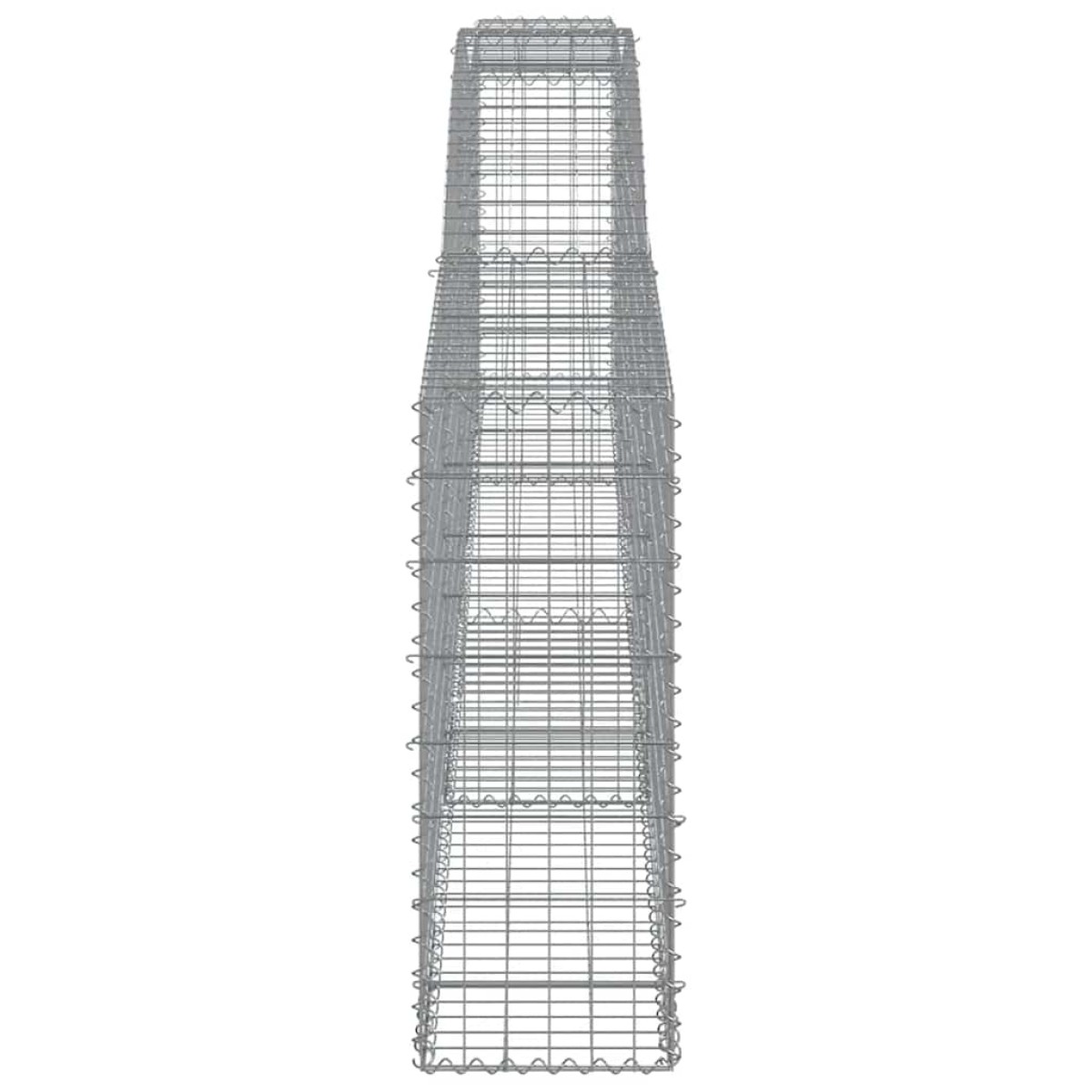 vidaXL Συρματοκιβώτια Τοξωτά 6 τεμ. 400x30x80/100 εκ. Γαλβαν. Ατσάλι