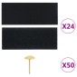 vidaXL Σίτα Πόρτας 2 Τεμαχίων Μαύρη 210 x 90 εκ. με Μαγνήτες