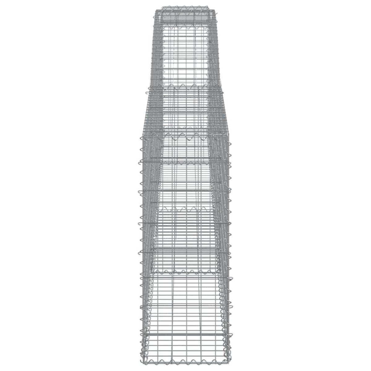 vidaXL Συρματοκιβώτια Τοξωτά 9 τεμ. 400x30x80/100 εκ. Γαλβαν. Ατσάλι