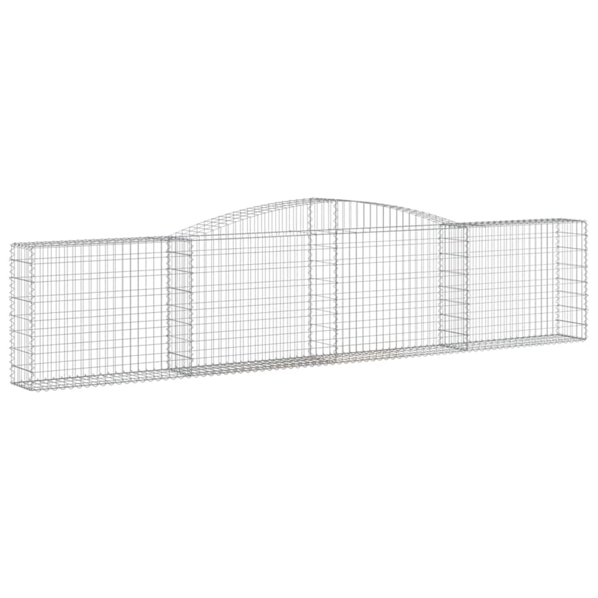 vidaXL Συρματοκιβώτια Τοξωτά 20 τεμ. 400x30x80/100 εκ. Γαλβαν. Ατσάλι