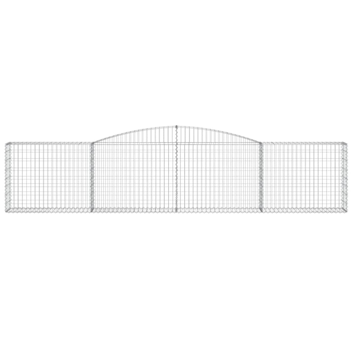 vidaXL Συρματοκιβώτια Τοξωτά 20 τεμ. 400x30x80/100 εκ. Γαλβαν. Ατσάλι