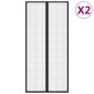 vidaXL Σίτα Πόρτας 2 Τεμαχίων Μαύρη 220 x 110 εκ. με Μαγνήτες