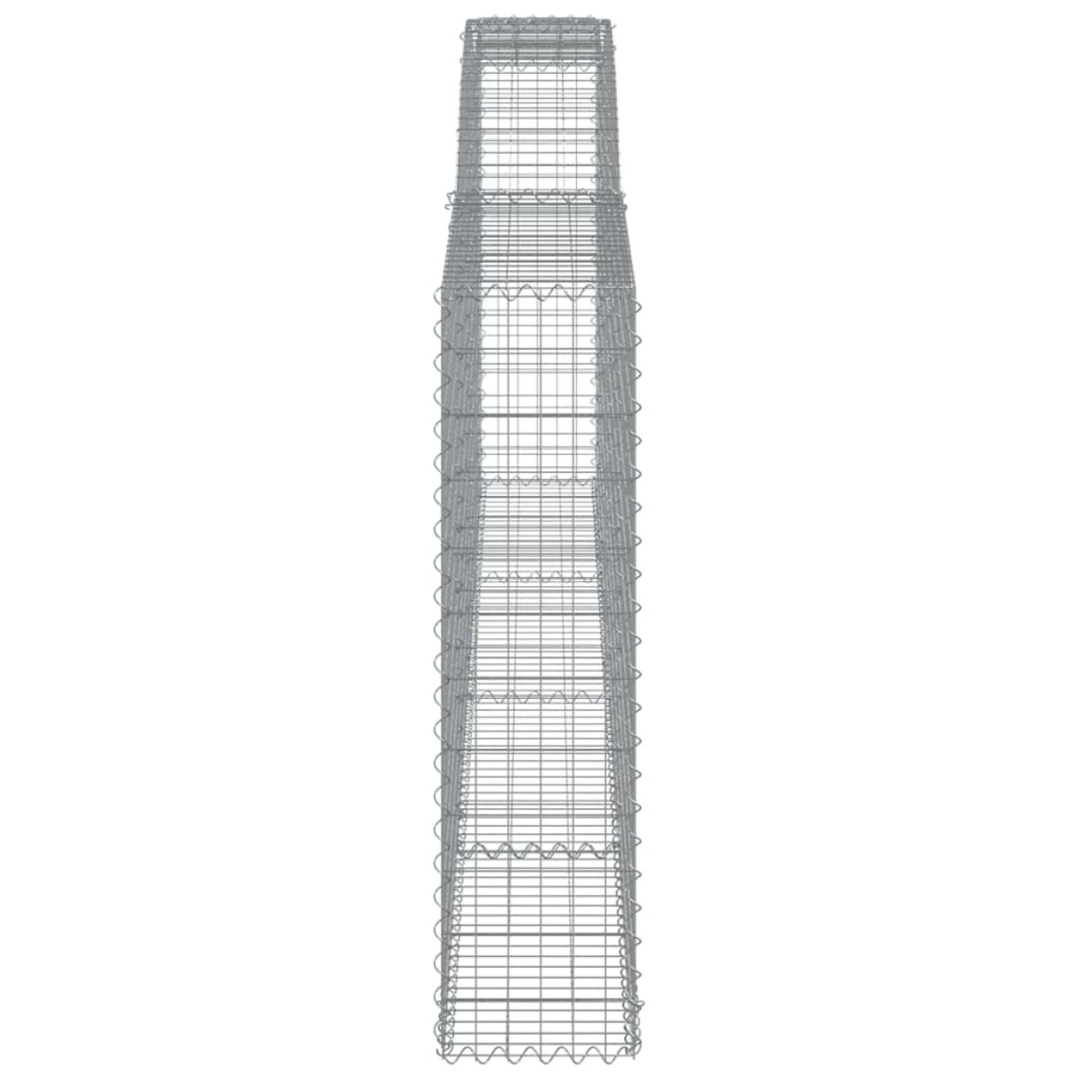 vidaXL Συρματοκιβώτια Τοξωτά 5 τεμ. 400x30x120/140 εκ. Γαλβαν. Ατσάλι