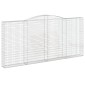 vidaXL Συρματοκιβώτια Τοξωτά 9 τεμ. 400x30x180/200 εκ. Γαλβαν. Ατσάλι