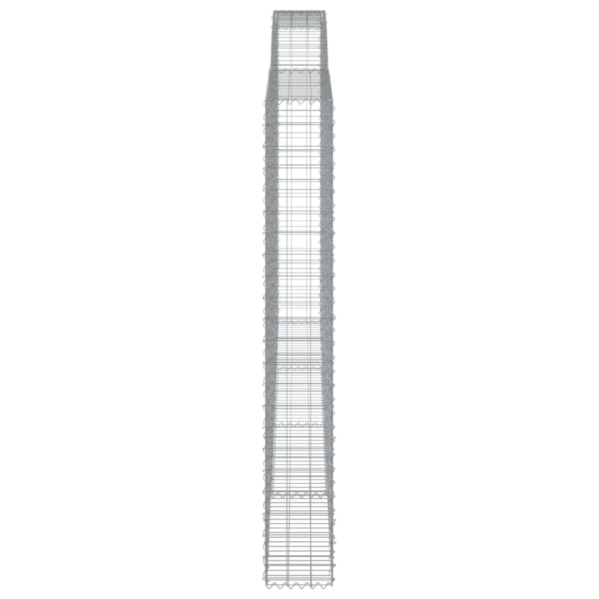 vidaXL Συρματοκιβώτια Τοξωτά 8 τεμ. 400x30x220/240 εκ. Γαλβαν. Ατσάλι