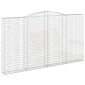 vidaXL Συρματοκιβώτια Τοξωτά 15 τεμ. 400x30x220/240 εκ. Γαλβαν. Ατσάλι