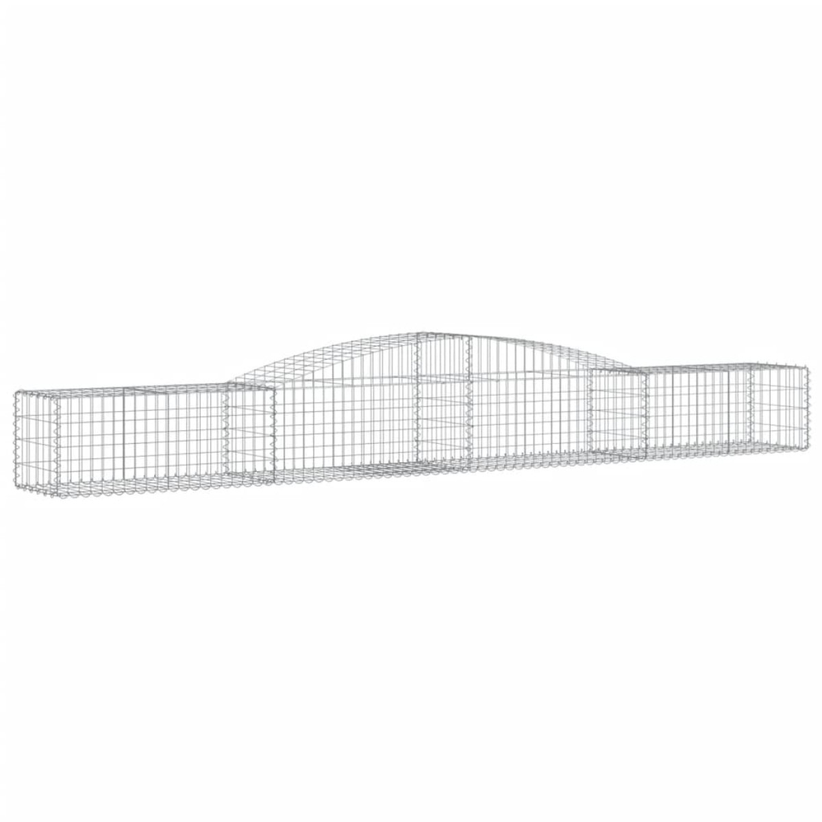 vidaXL Συρματοκιβώτια Τοξωτά 5 τεμ. 400x50x40/60 εκ. Γαλβαν. Ατσάλι