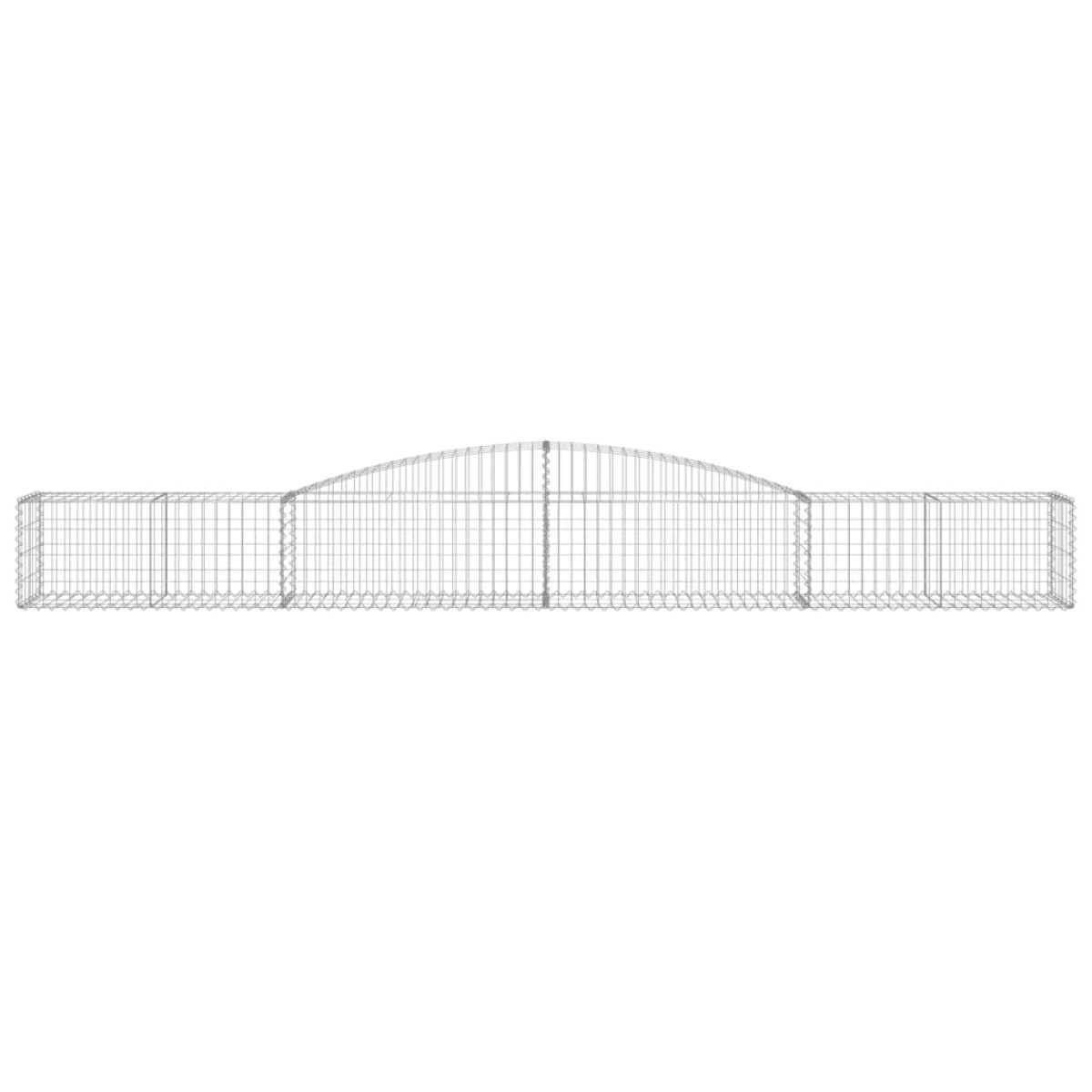 vidaXL Συρματοκιβώτια Τοξωτά 5 τεμ. 400x50x40/60 εκ. Γαλβαν. Ατσάλι