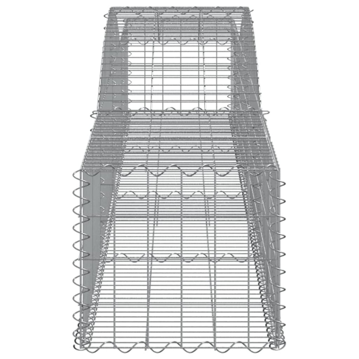vidaXL Συρματοκιβώτια Τοξωτά 5 τεμ. 400x50x40/60 εκ. Γαλβαν. Ατσάλι