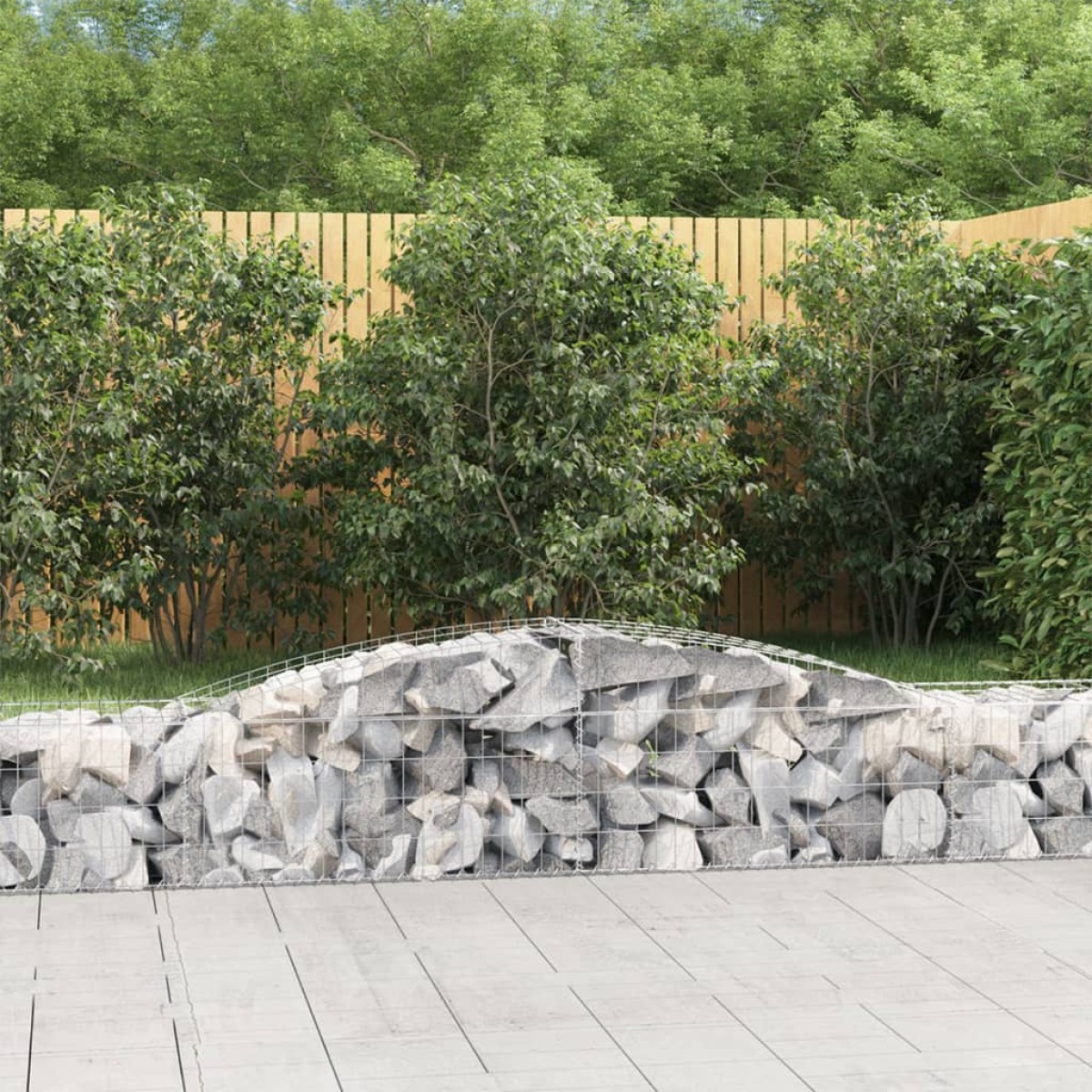 vidaXL Συρματοκιβώτια Τοξωτά 15 τεμ. 400x50x40/60 εκ. Γαλβαν. Ατσάλι