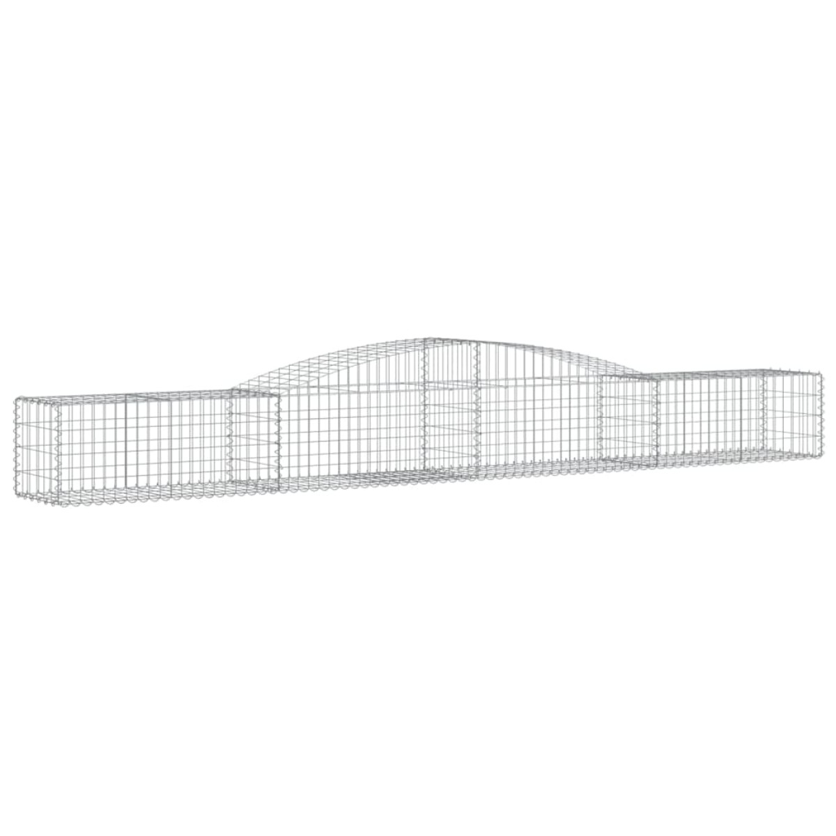 vidaXL Συρματοκιβώτια Τοξωτά 15 τεμ. 400x50x40/60 εκ. Γαλβαν. Ατσάλι
