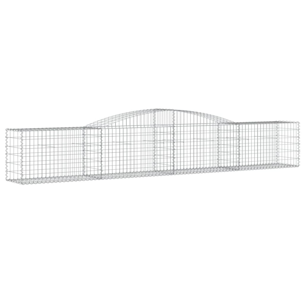 vidaXL Συρματοκιβώτια Τοξωτά 15 τεμ. 400x50x60/80 εκ. Γαλβαν. Ατσάλι