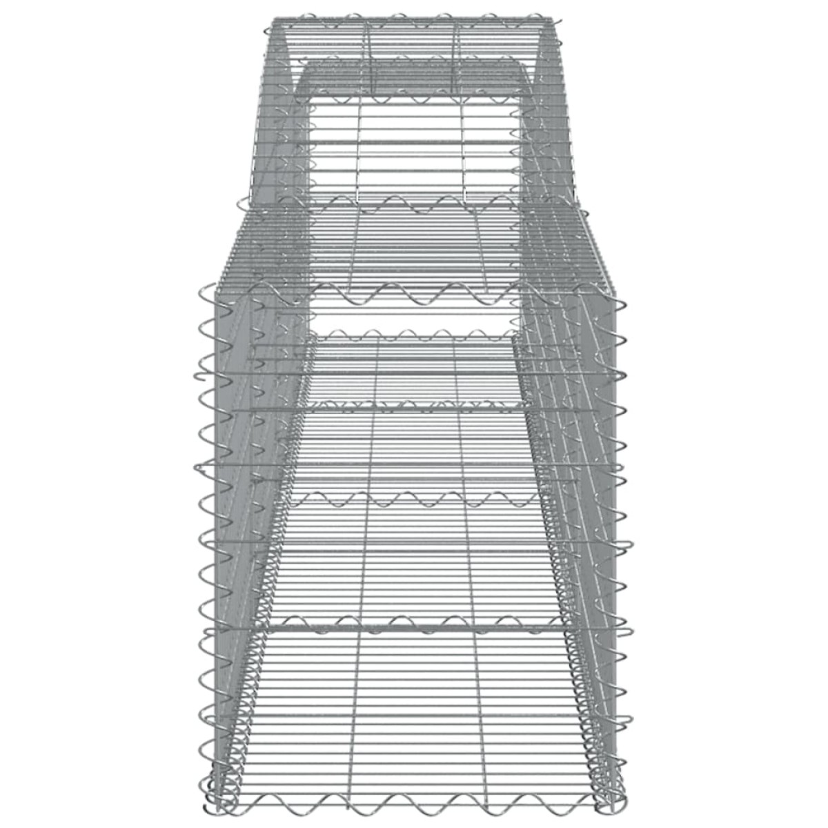 vidaXL Συρματοκιβώτια Τοξωτά 25 τεμ. 400x50x60/80 εκ. Γαλβαν. Ατσάλι
