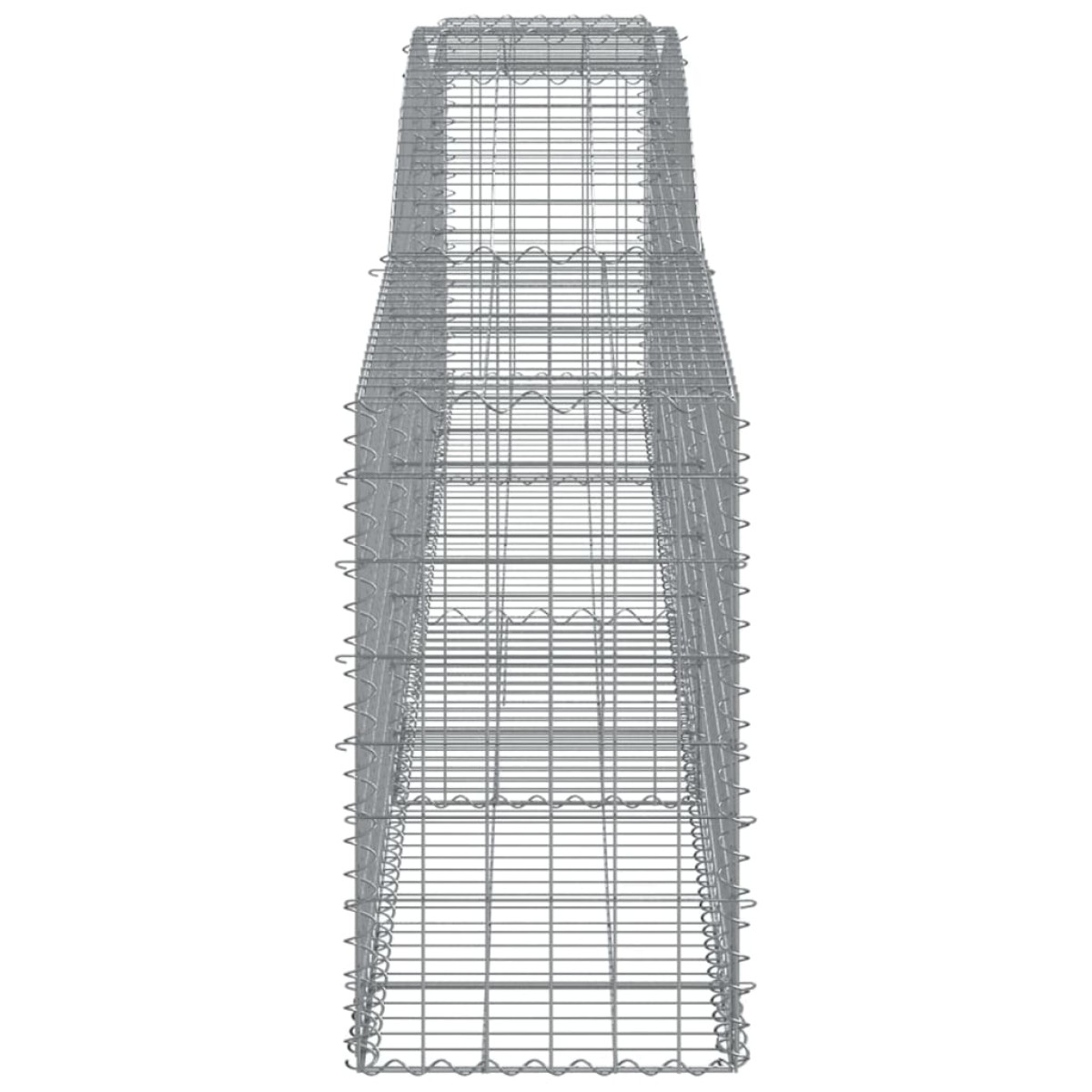 vidaXL Συρματοκιβώτια Τοξωτά 5 τεμ. 400x50x80/100 εκ. Γαλβαν. Ατσάλι