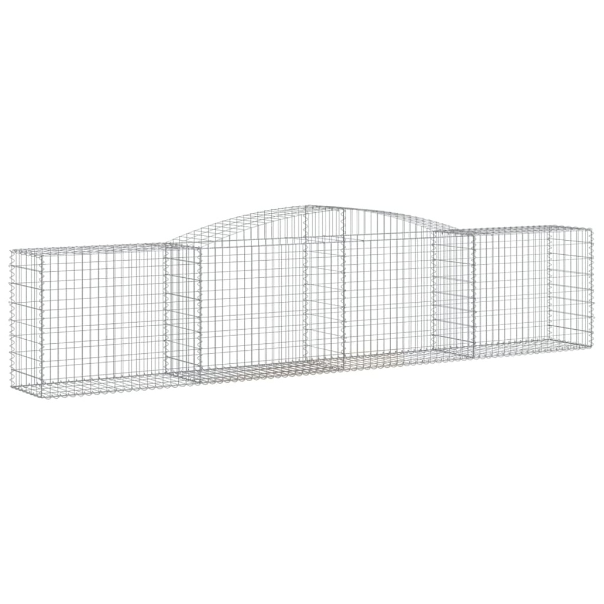 vidaXL Συρματοκιβώτια Τοξωτά 25 τεμ. 400x50x80/100 εκ. Γαλβαν. Ατσάλι