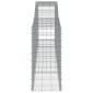 vidaXL Συρματοκιβώτια Τοξωτά 10 τεμ. 400x50x100/120 εκ. Γαλβαν. Ατσάλι