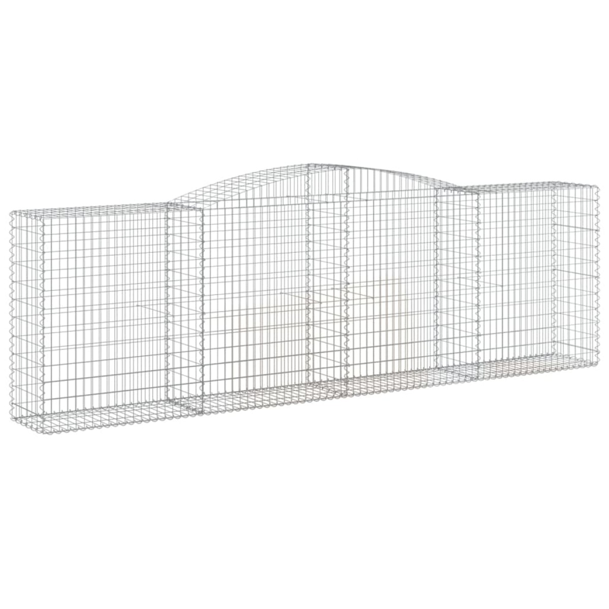 vidaXL Συρματοκιβώτια Τοξωτά 5 τεμ. 400x50x120/140 εκ. Γαλβαν. Ατσάλι