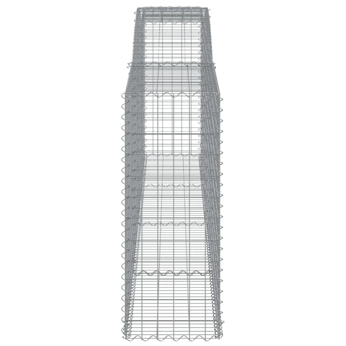 vidaXL Συρματοκιβώτια Τοξωτά 5 τεμ. 400x50x120/140 εκ. Γαλβαν. Ατσάλι