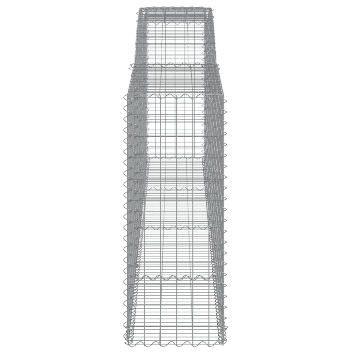 vidaXL Συρματοκιβώτια Τοξωτά 15 τεμ. 400x50x120/140 εκ. Γαλβαν. Ατσάλι
