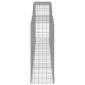 vidaXL Συρματοκιβώτια Τοξωτά 15 τεμ. 400x50x120/140 εκ. Γαλβαν. Ατσάλι