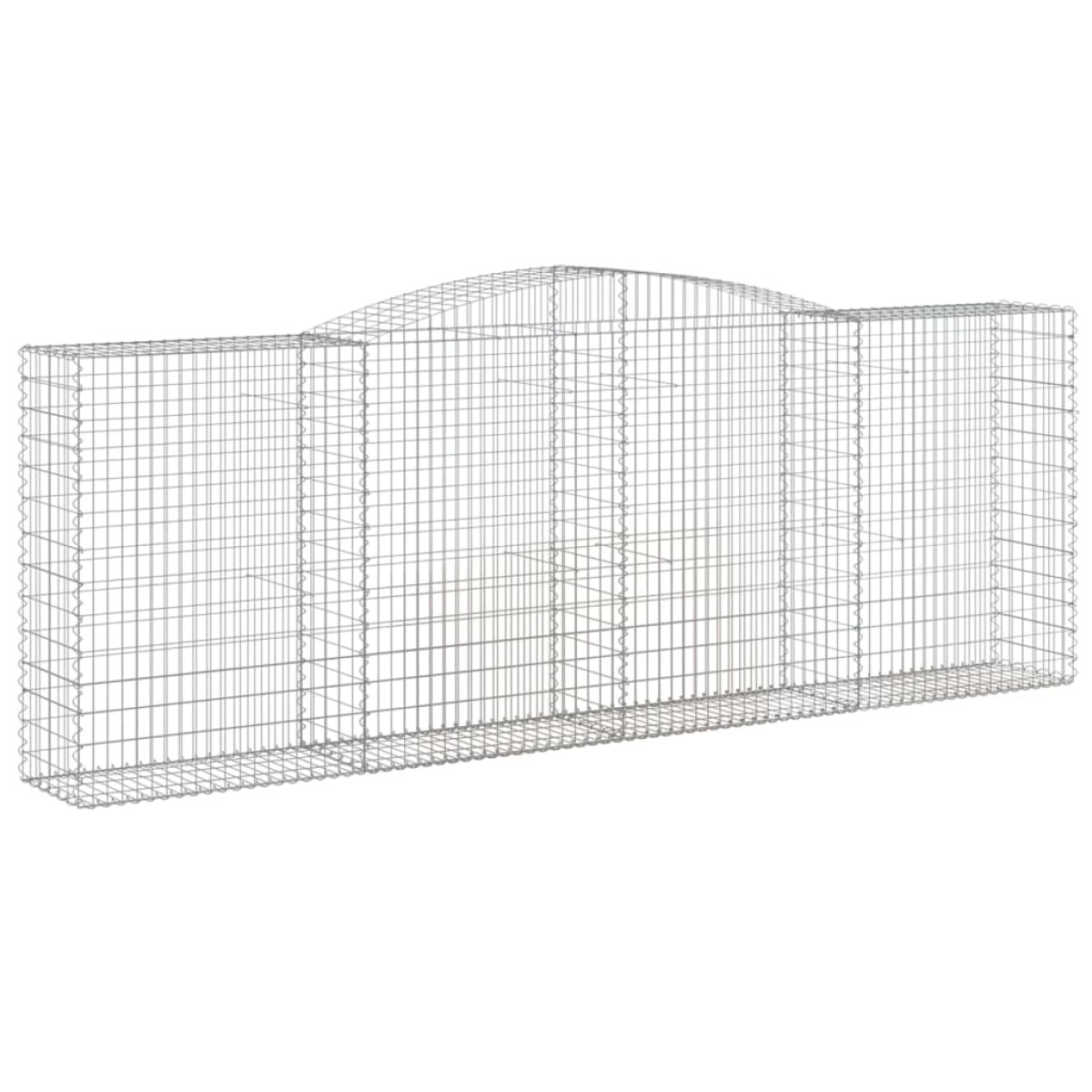 vidaXL Συρματοκιβώτια Τοξωτά 6 τεμ. 400x50x140/160 εκ. Γαλβαν. Ατσάλι