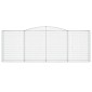vidaXL Συρματοκιβώτια Τοξωτά 9 τεμ. 400x50x140/160 εκ. Γαλβαν. Ατσάλι