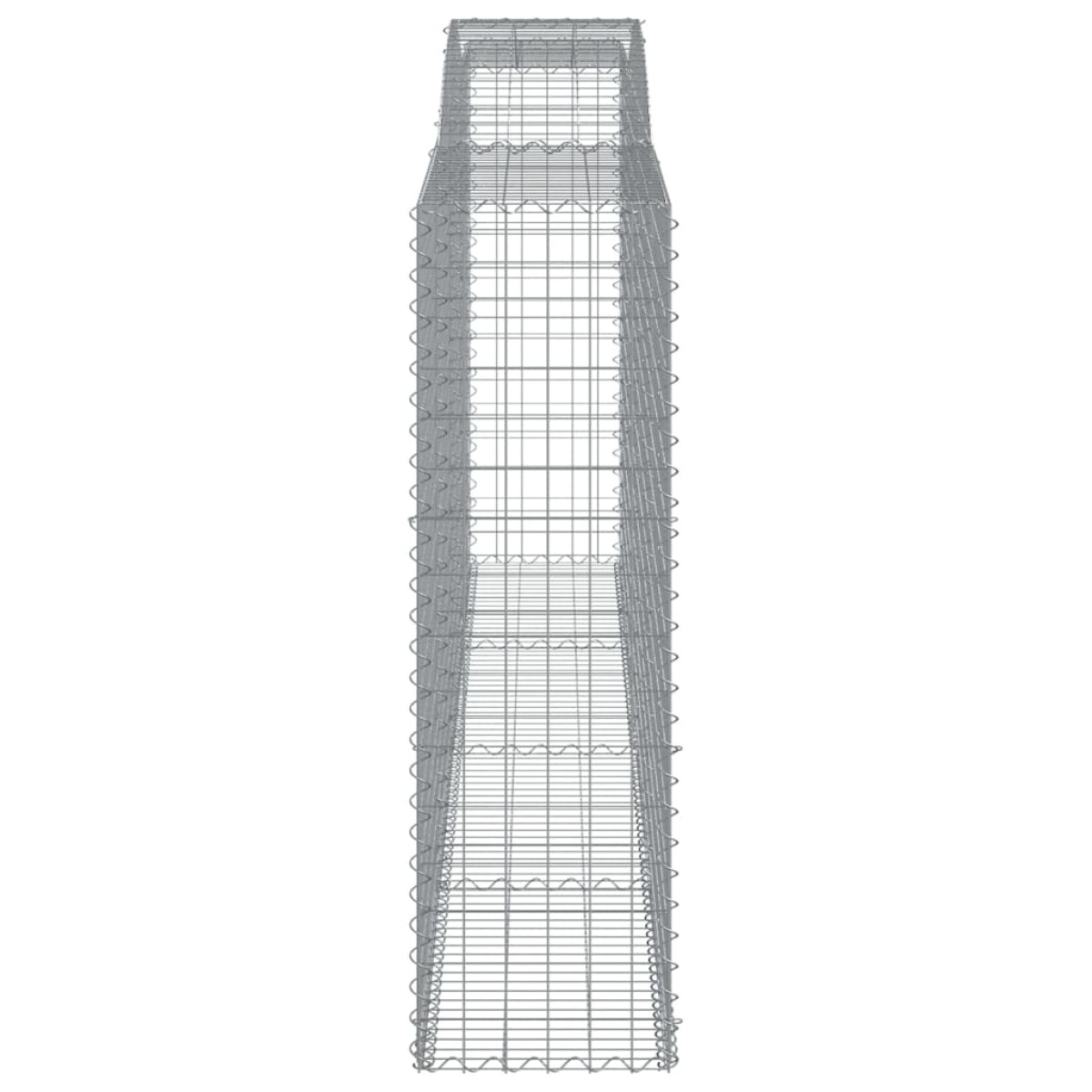 vidaXL Συρματοκιβώτια Τοξωτά 4 τεμ. 400x50x160/180 εκ. Γαλβαν. Ατσάλι