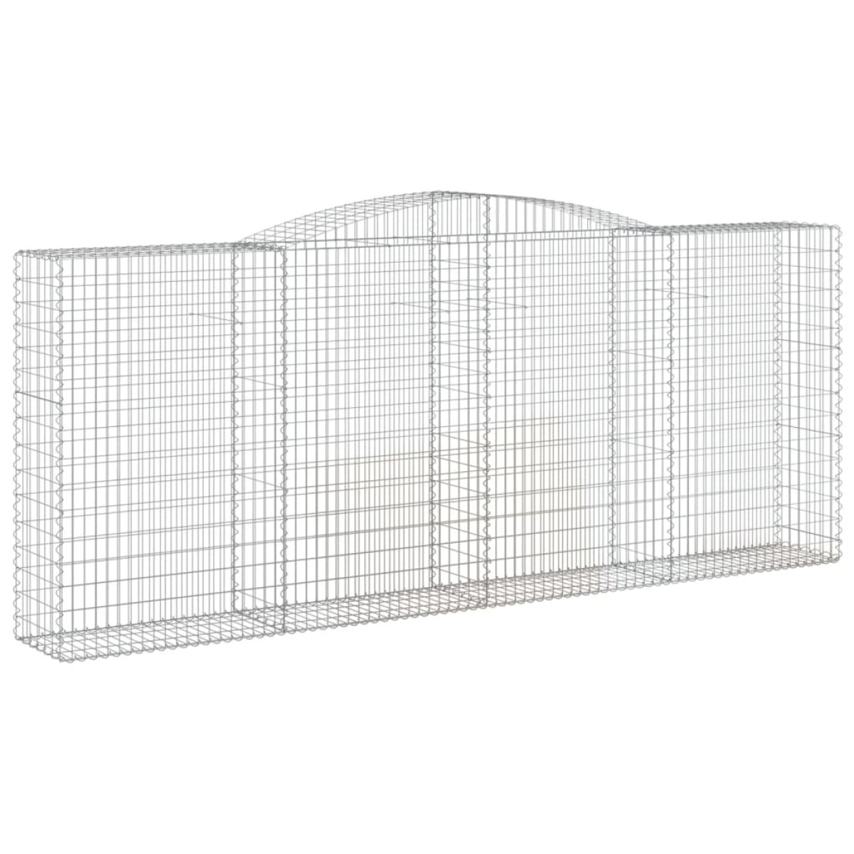 vidaXL Συρματοκιβώτια Τοξωτά 5 τεμ. 400x50x160/180 εκ. Γαλβαν. Ατσάλι