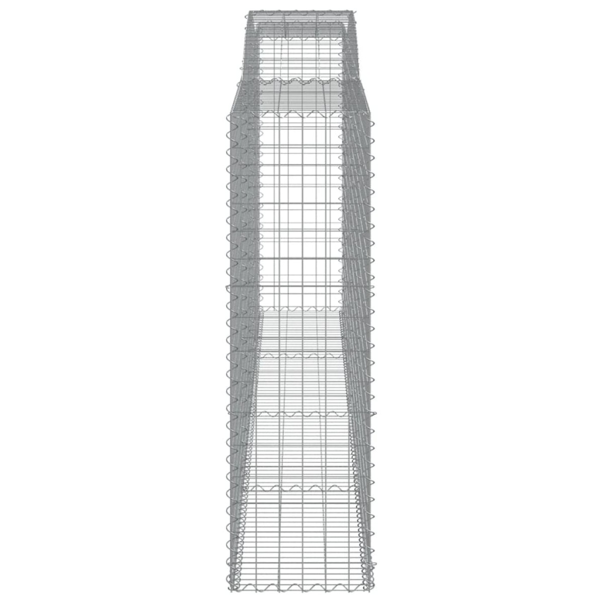 vidaXL Συρματοκιβώτια Τοξωτά 5 τεμ. 400x50x160/180 εκ. Γαλβαν. Ατσάλι