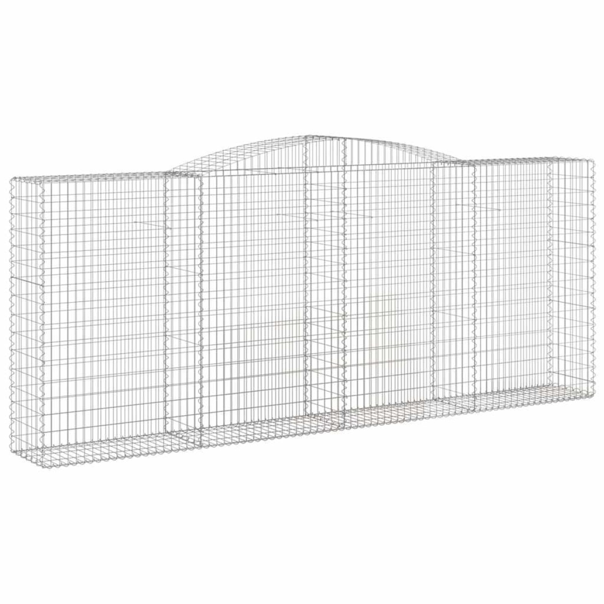 vidaXL Συρματοκιβώτια Τοξωτά 25 τεμ. 400x50x160/180 εκ. Γαλβαν. Ατσάλι