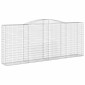vidaXL Συρματοκιβώτια Τοξωτά 25 τεμ. 400x50x160/180 εκ. Γαλβαν. Ατσάλι
