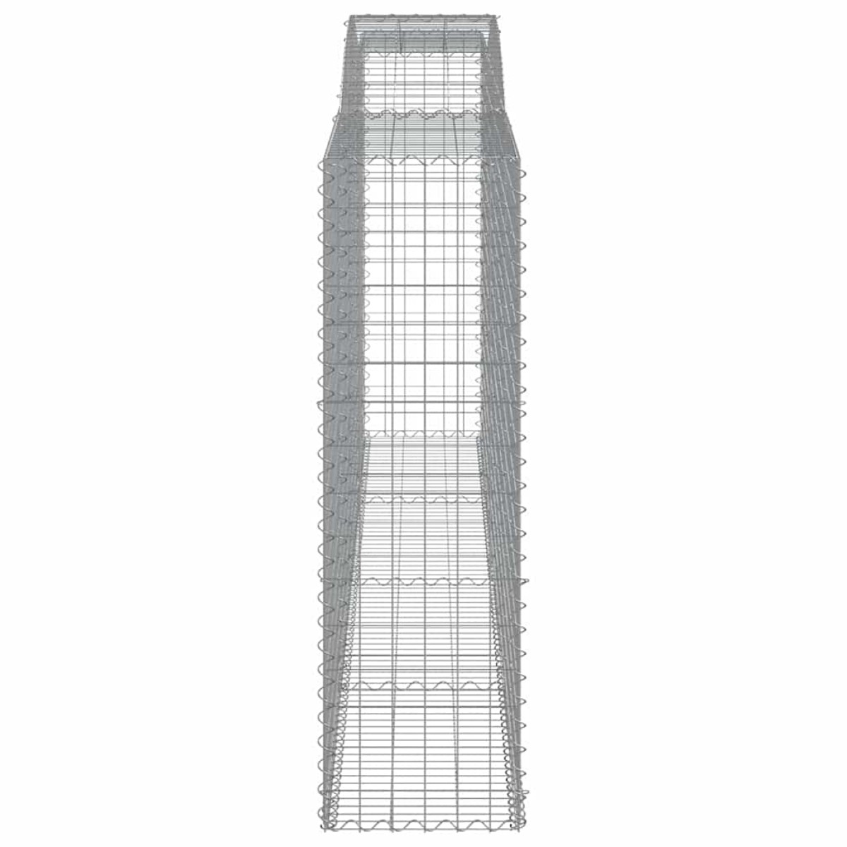 vidaXL Συρματοκιβώτια Τοξωτά 25 τεμ. 400x50x160/180 εκ. Γαλβαν. Ατσάλι