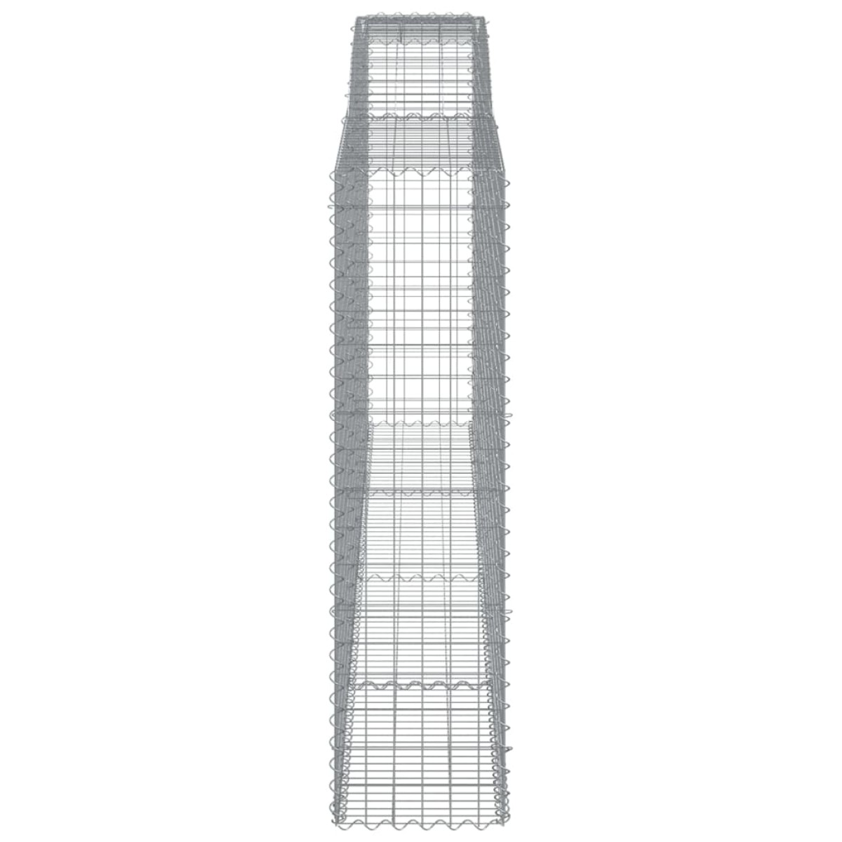 vidaXL Συρματοκιβώτια Τοξωτά 7 τεμ. 400x50x180/200 εκ. Γαλβαν. Ατσάλι