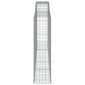 vidaXL Συρματοκιβώτια Τοξωτά 9 τεμ. 400x50x180/200 εκ. Γαλβαν. Ατσάλι