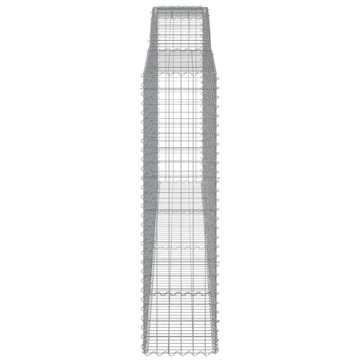 vidaXL Συρματοκιβώτια Τοξωτά 10 τεμ. 400x50x180/200 εκ. Γαλβαν. Ατσάλι