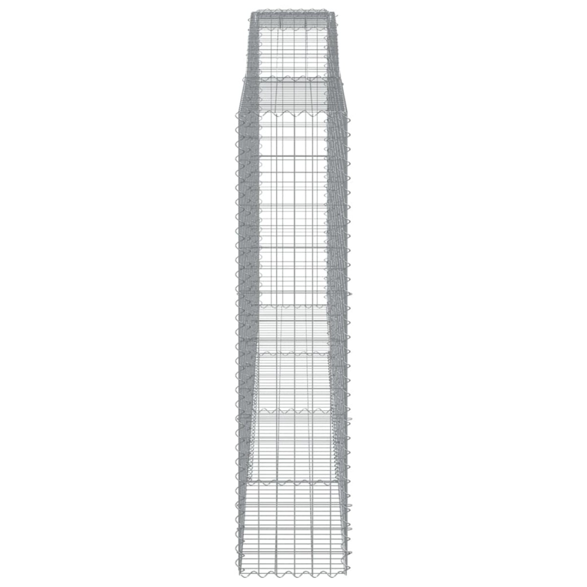 vidaXL Συρματοκιβώτια Τοξωτά 7 τεμ. 400x50x200/220 εκ. Γαλβαν. Ατσάλι