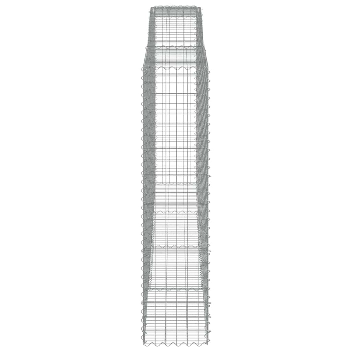 vidaXL Συρματοκιβώτια Τοξωτά 10 τεμ. 400x50x200/220 εκ. Γαλβαν. Ατσάλι