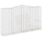 vidaXL Συρματοκιβώτια Τοξωτά 9 τεμ. 400x50x220/240 εκ. Γαλβαν. Σίδερο
