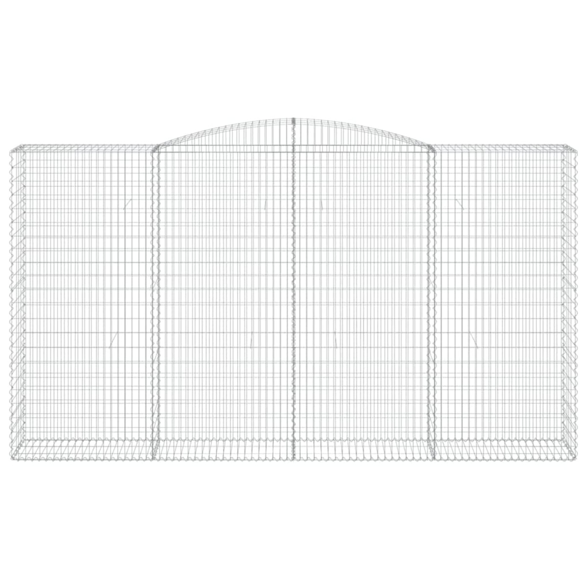 vidaXL Συρματοκιβώτια Τοξωτά 15 τεμ. 400x50x220/240 εκ. Γαλβαν. Ατσάλι