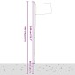 vidaXL Γερμανική Σημαία και Κοντάρι 6,23 μ. από Αλουμίνιο