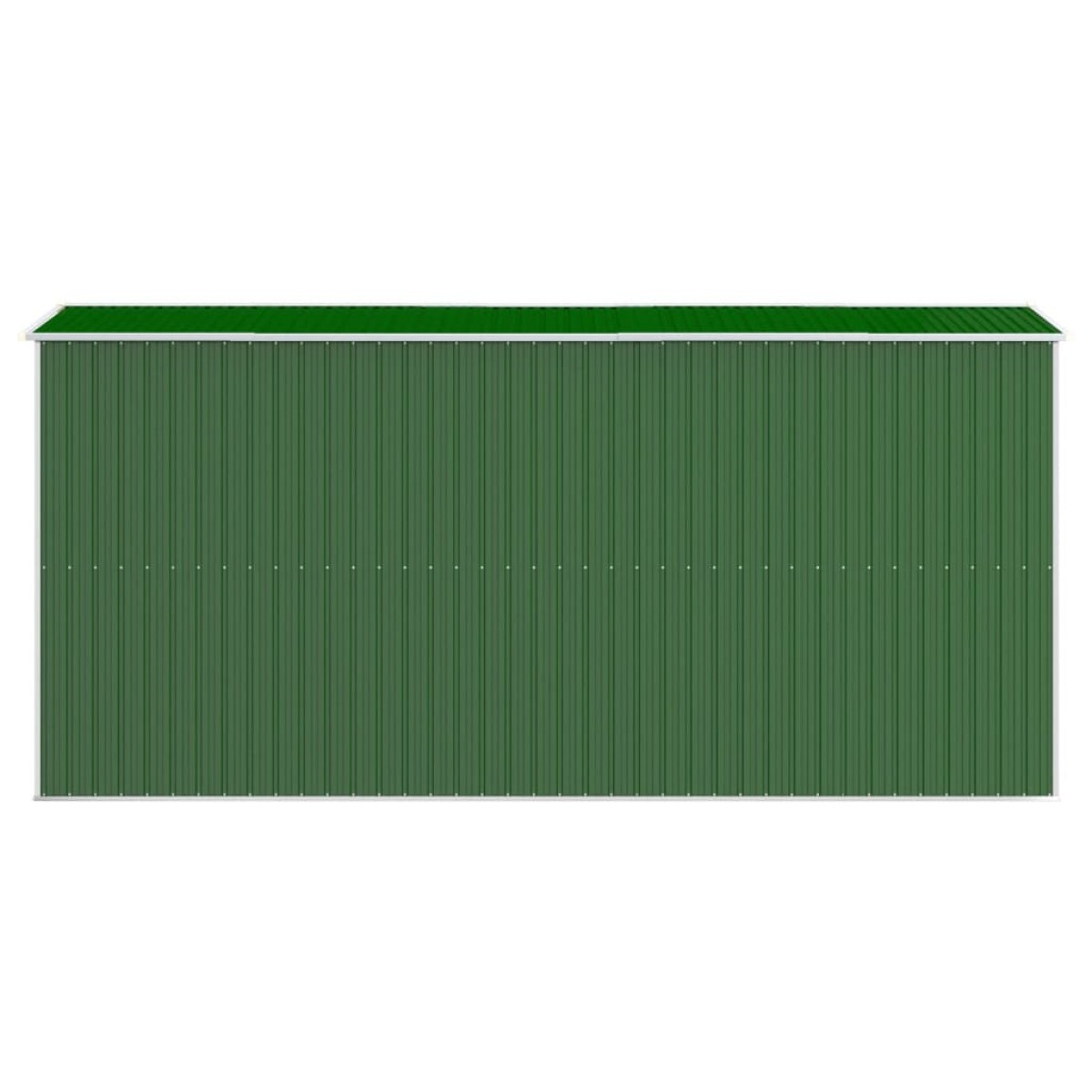 vidaXL Αποθήκη Κήπου Πράσινη 192x440x223 εκ. Γαλβανισμένο Ατσάλι