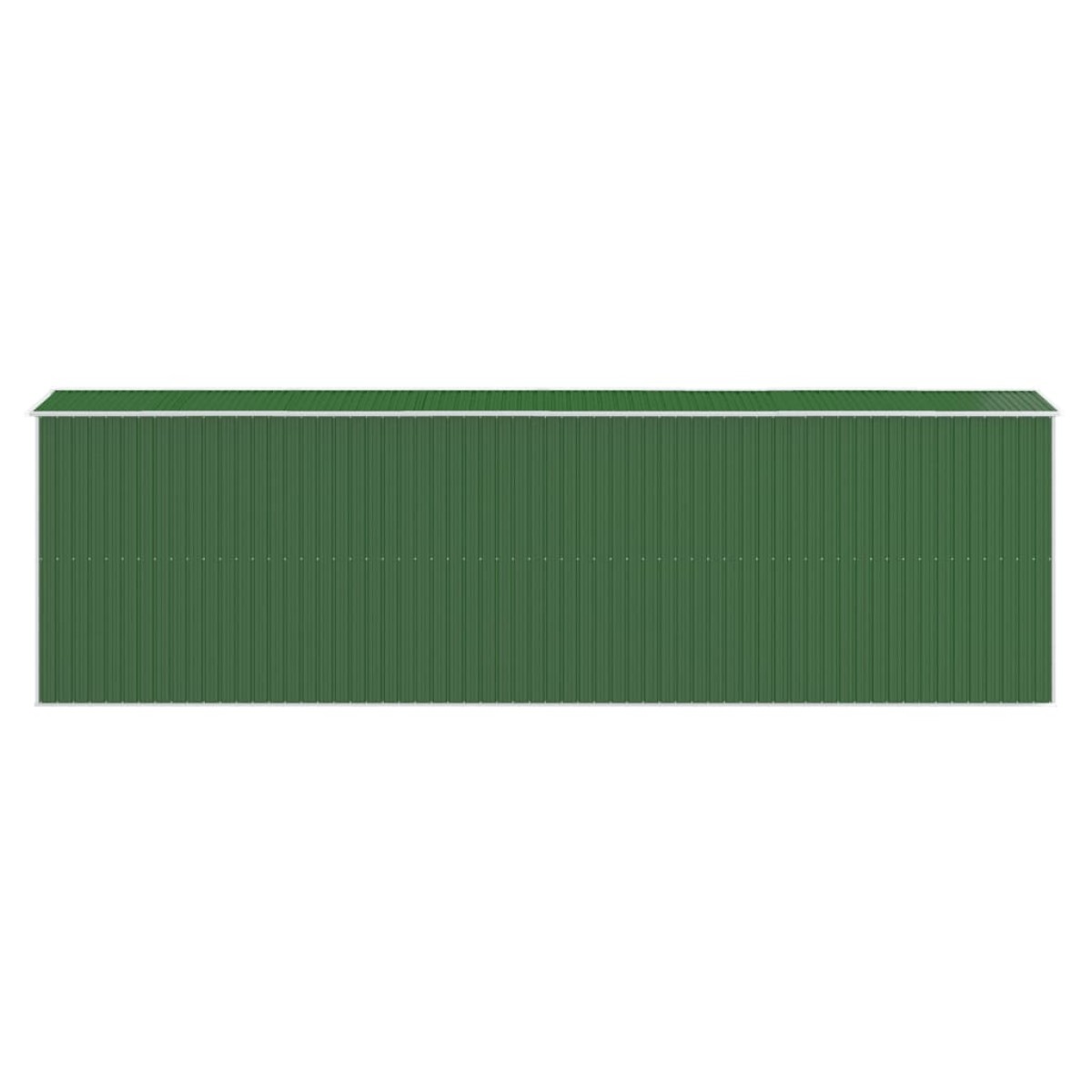 vidaXL Αποθήκη Κήπου Πράσινη 192x606x223 εκ. Γαλβανισμένο Ατσάλι