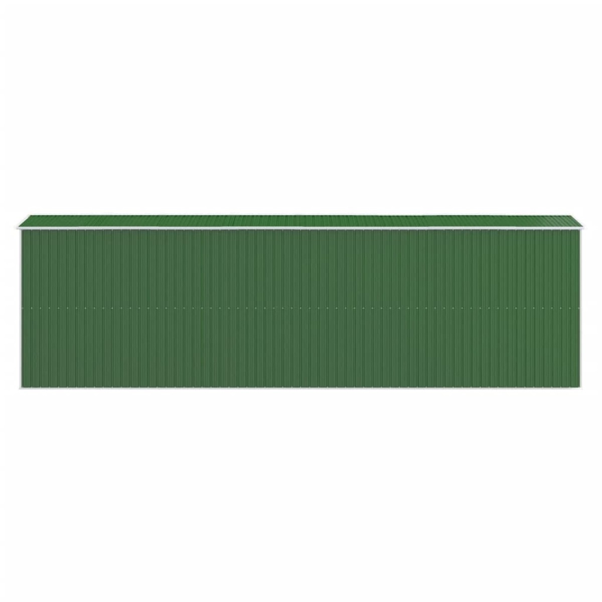 vidaXL Αποθήκη Κήπου Πράσινη 192x689x223 εκ. Γαλβανισμένο Ατσάλι