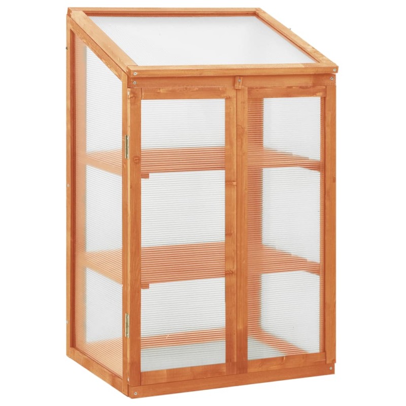 vidaXL Θερμοκήπιο 60 x 45 x 100 εκ. από Ξύλο Ελάτης