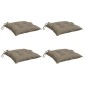 vidaXL Μαξιλάρια Καρέκλας Κήπου 4 τεμ. Taupe 50x50x7 εκ. Oxford Ύφασμα