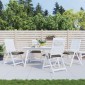 vidaXL Μαξιλάρια Καρέκλας Κήπου 4 τεμ. Taupe 50x50x7 εκ. Oxford Ύφασμα