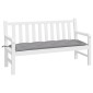 vidaXL Μαξιλάρι Πάγκου Κήπου Γκρι 150x50x7 εκ. Ύφασμα Oxford