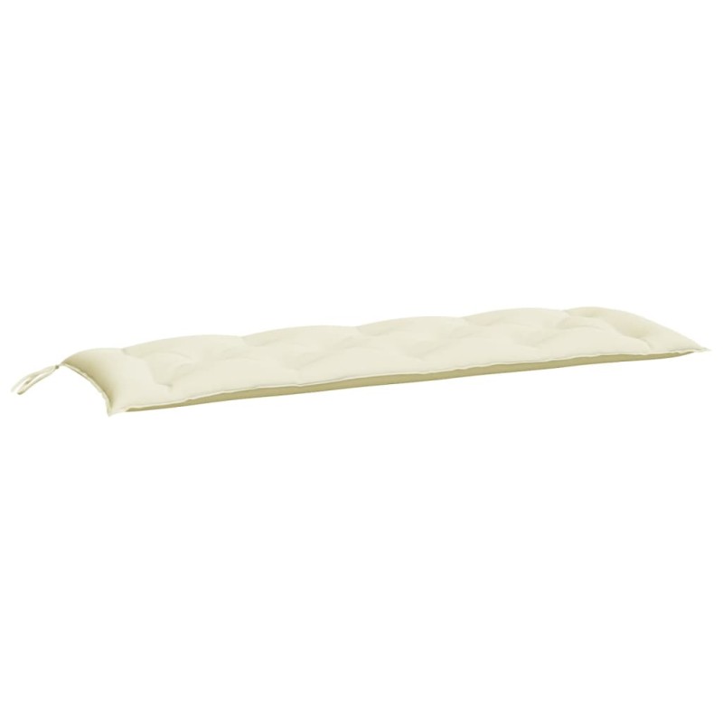 vidaXL Μαξιλάρι Πάγκου Κήπου Κρεμ Λευκό 150x50x7 εκ. Ύφασμα Oxford